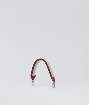 CANVAS STRAP-SHORT BEIGE/MERLOT