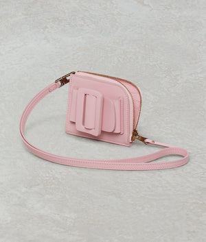 BUCKLE CARD HOLDER WITH STRAP FLAMINGO