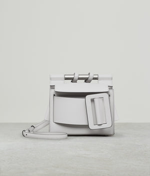 ROMEO LEATHER BUCKLE SILVER HARDWARE ICE